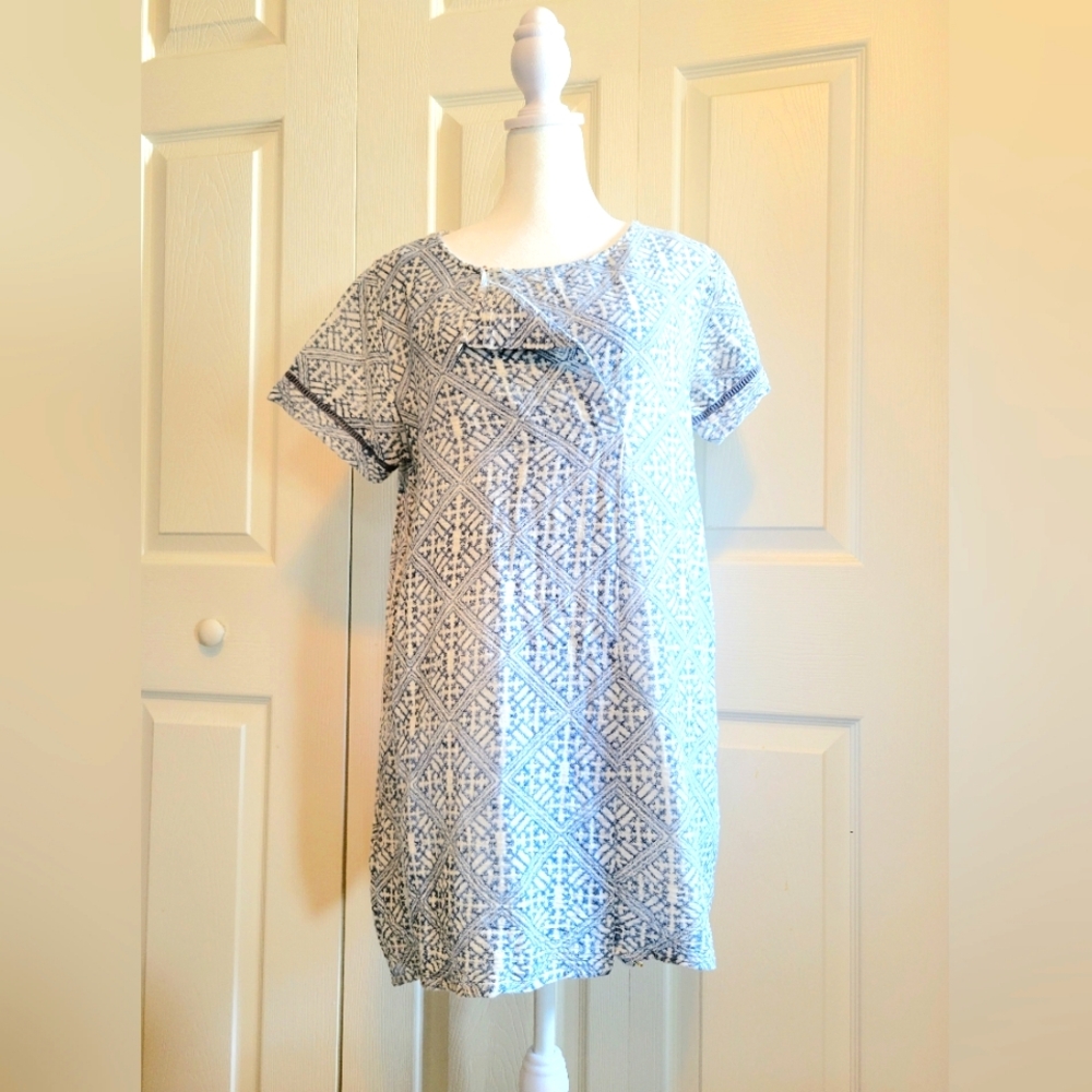 Lilla P Cotton Mini Dress Sm
